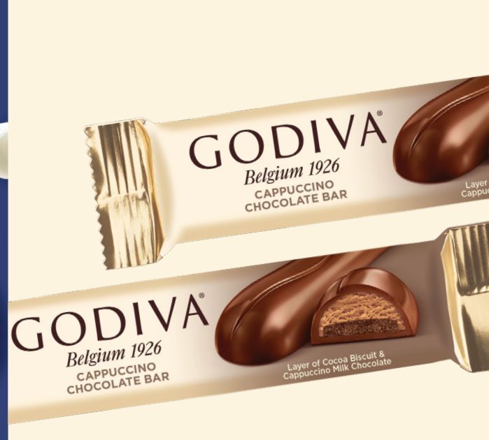 Godiva Belgium 1926 chocolate bar packaging