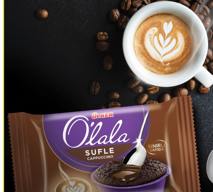 Ülker O'lala souffle cappuccino packaging